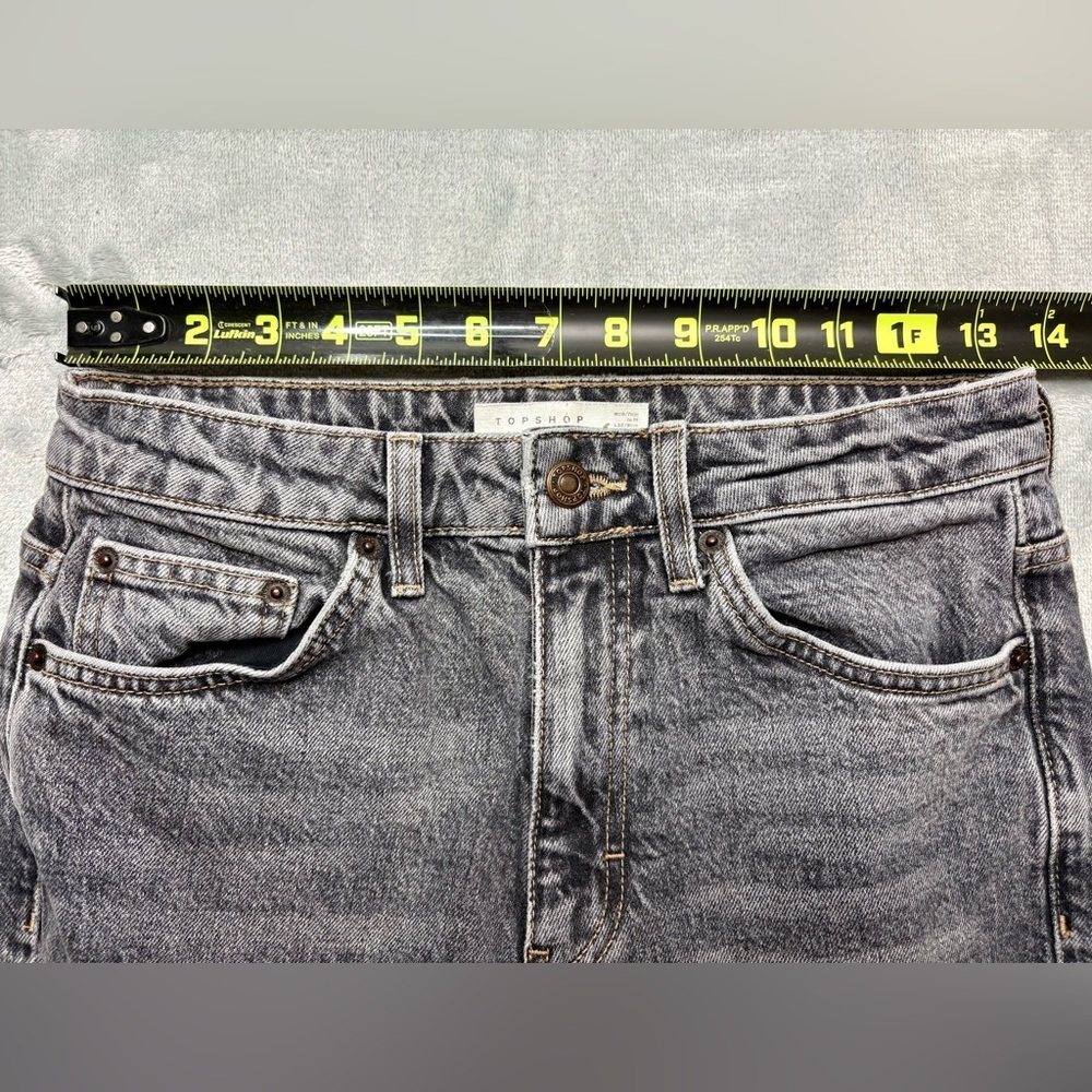Topshop Straight Jeans | Women’s W28 L32 | Gray Wash - Picture 8 of 8